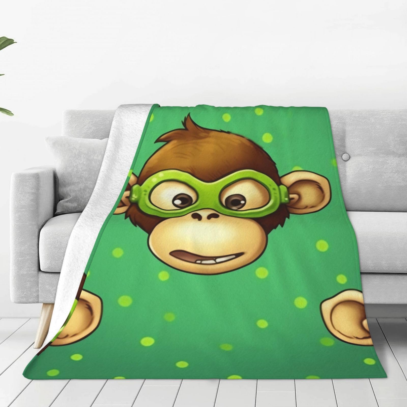Couverture polaire chaude plaid vert toutes saisons pour lit et salon