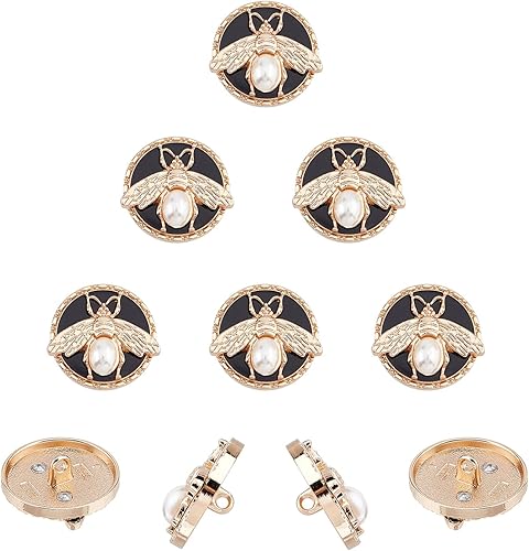 Miniatura 12 de NBEADS 200 mini botones de 4 colores, botones de metal de 0.157 pulgadas de diámetro, botones de costura, forma de hongo para blazers, trajes