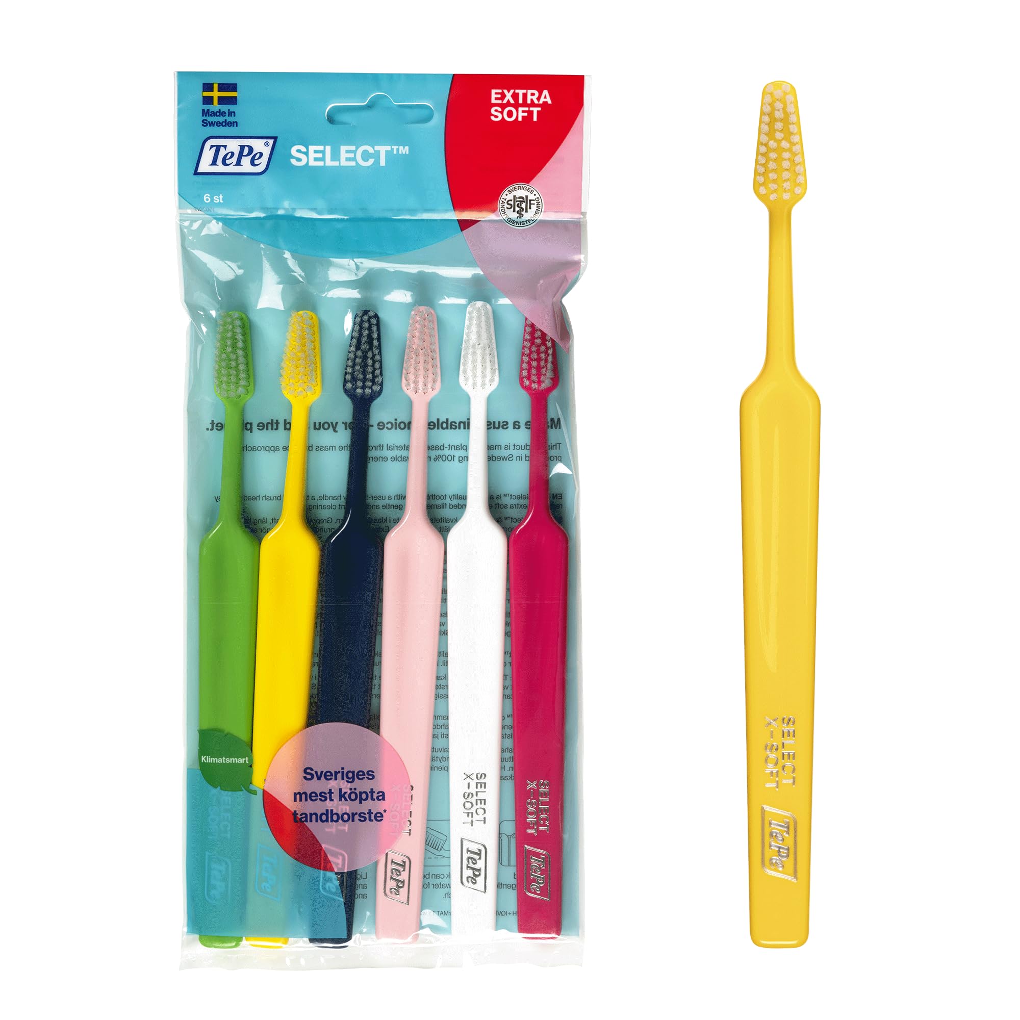 Tepe Select Extra Soft 4+2 Toothbrushes 6 Pc