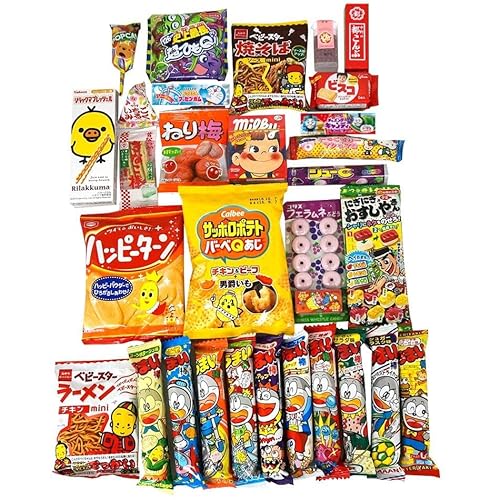 Assorted Japanese Junk Food Snacks "Dagashi" 30pcs Ninjapo Package Sweets Candy Ninjapo™ Japan - Thumbnail 4