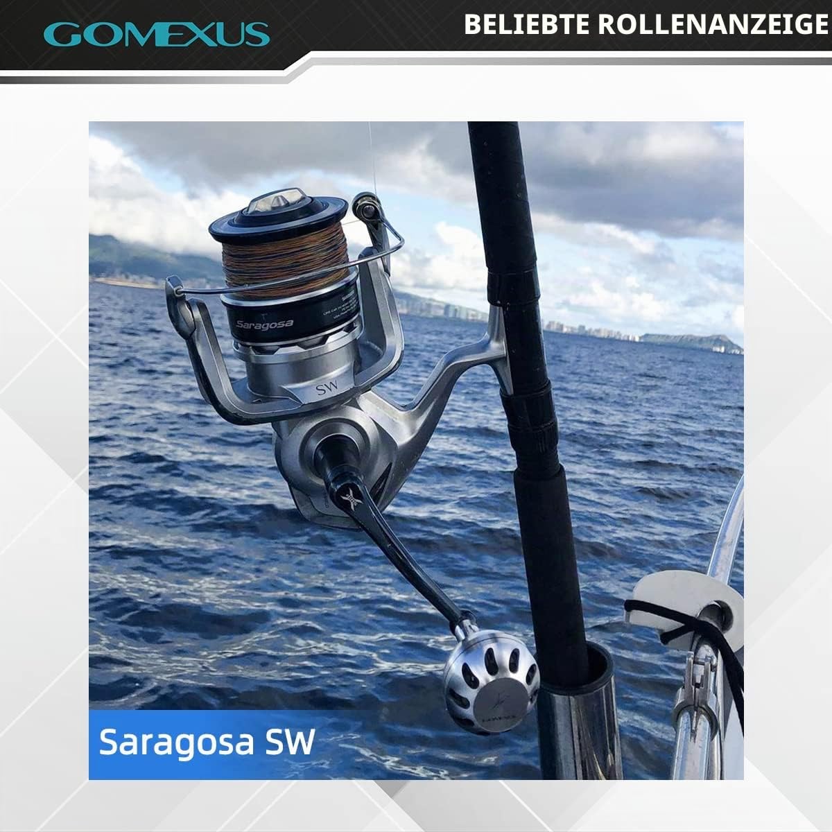 GOMEXUS 35/38/41mm Aluminium Knauf Angelrolle Passend für Shimano Stella FI Sustain FI Daiwa Certate LT Luvias Spinnrolle Kurbelknauf Direktinstallation, Power Knob Bohrinstallation für Daiwa BG