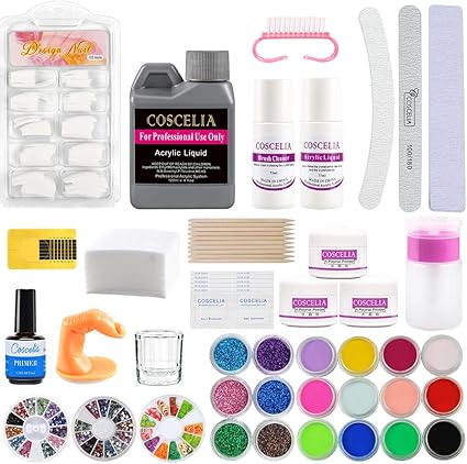 Coscelia Acrylic Nail Kit Full Set Beginners Acrylic Powder Glitter Decoration Kit Acrylic Liquid Set Professional Tools Set Amazon Co Uk Beauty Coscelia Acrylic Nail Kit Full Set Beginners Acrylic Powder Glitter Decoration Kit Acrylic Liquid Set Professional Tools Set Amazon Co Uk Beauty