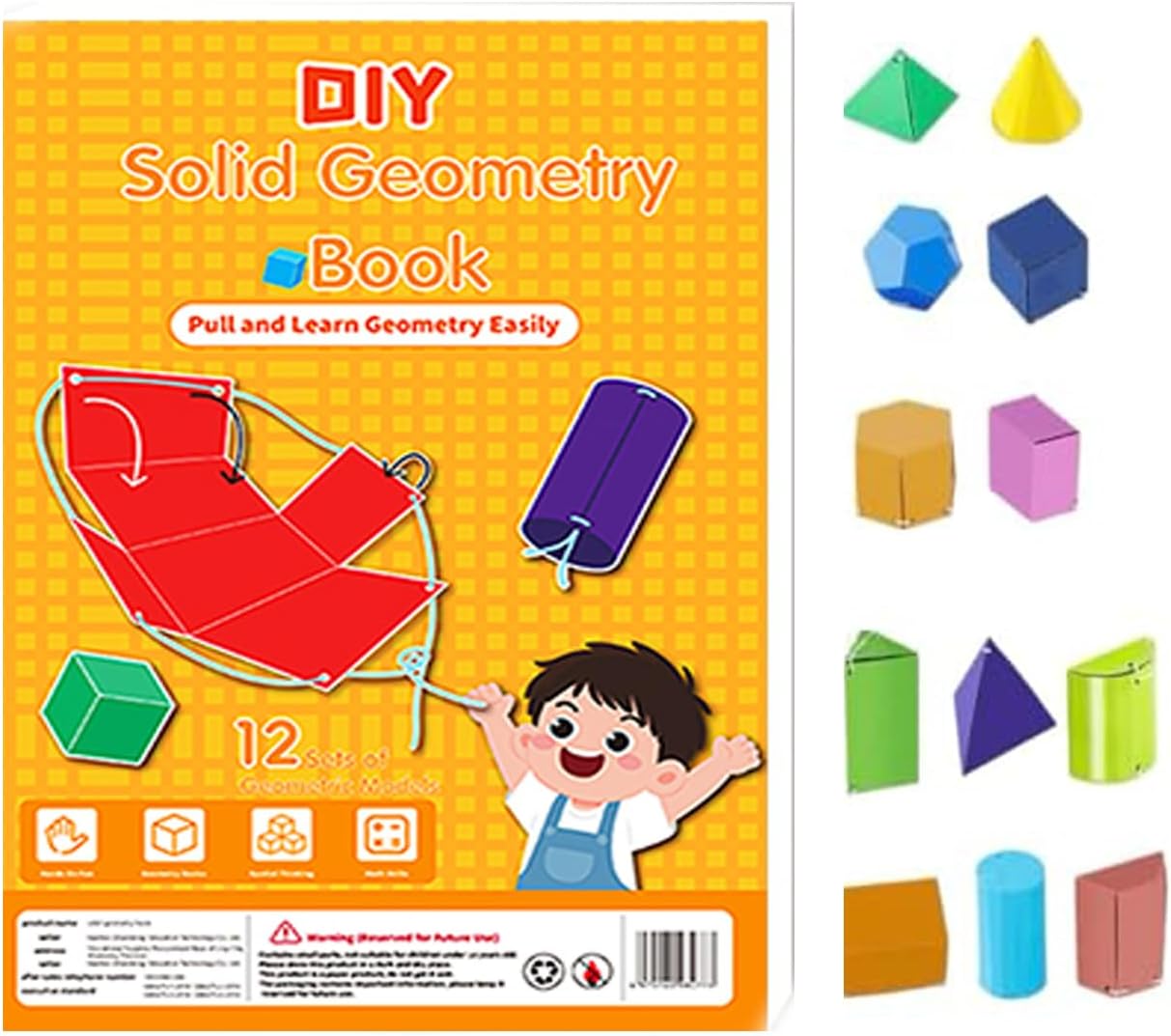 Amazon.com: Pull String 3D Geometry Learning Book, 3D Geometry Learning ...