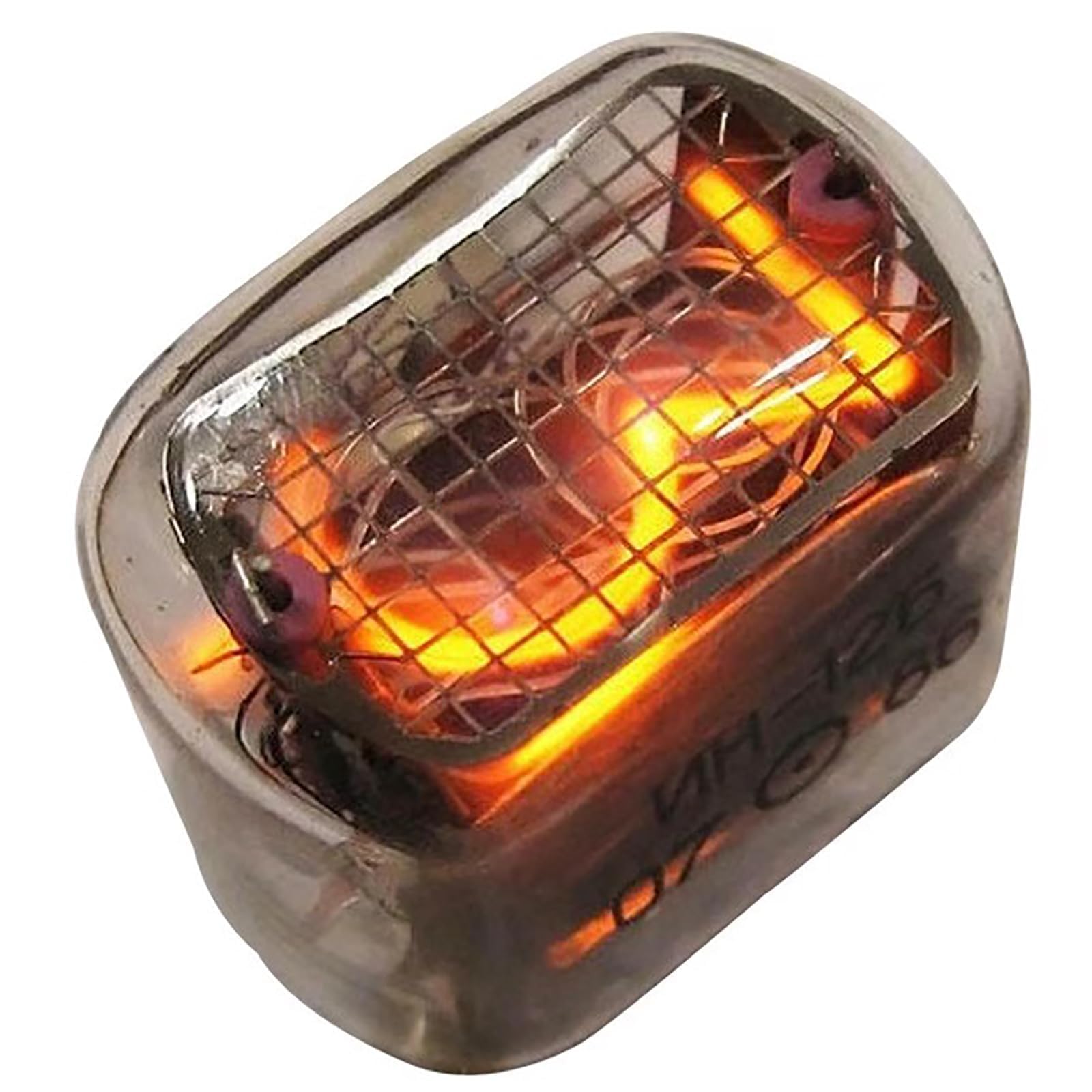 Nixie Kit horloge à tube à monter soi-même, horloge numérique rétro avec tubes à vide et couvercle anti-poussière en verre, base en noyer, assemblage nécessaire