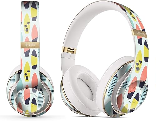 Miniatura 2 de Compatible con Beats Studio Pro - Calcomanía protectora de vinilo resistente a los arañazos - Estampado de leopardo vibrante V23