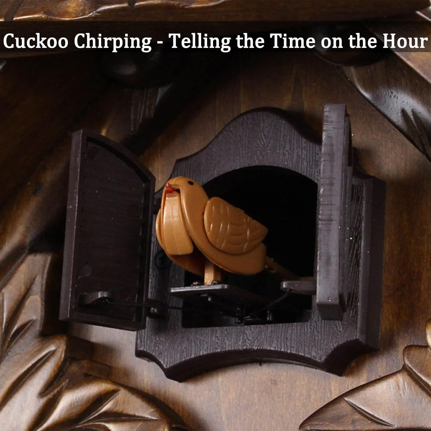 Cuckoo Clocks for Wall,Cuckoo Clocks,Wall Clock,Handcrafted Wall Clock Home Decor Cuckoo Clock Traditional Wood Clock Wall Decor Vintage Decor Home Decor Office Decor,Brown