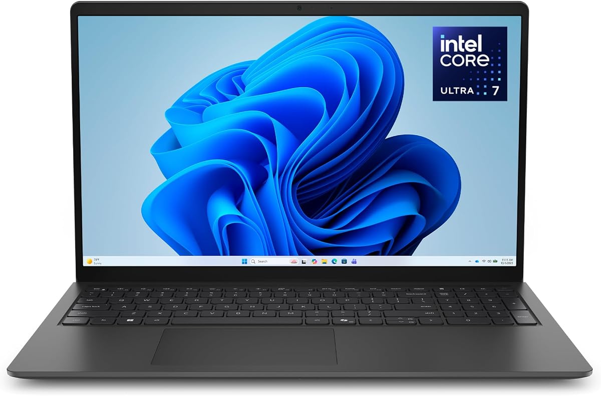 15.6 Laptop, FHD, Intel Core Ultra 7 Processor 255U, Windows 11 Home | 300 nits Anti-Glare Display, Intel Graphics, DDR5, 1TB SSD, Backlit Keyboard, Wi-Fi 6, D15260