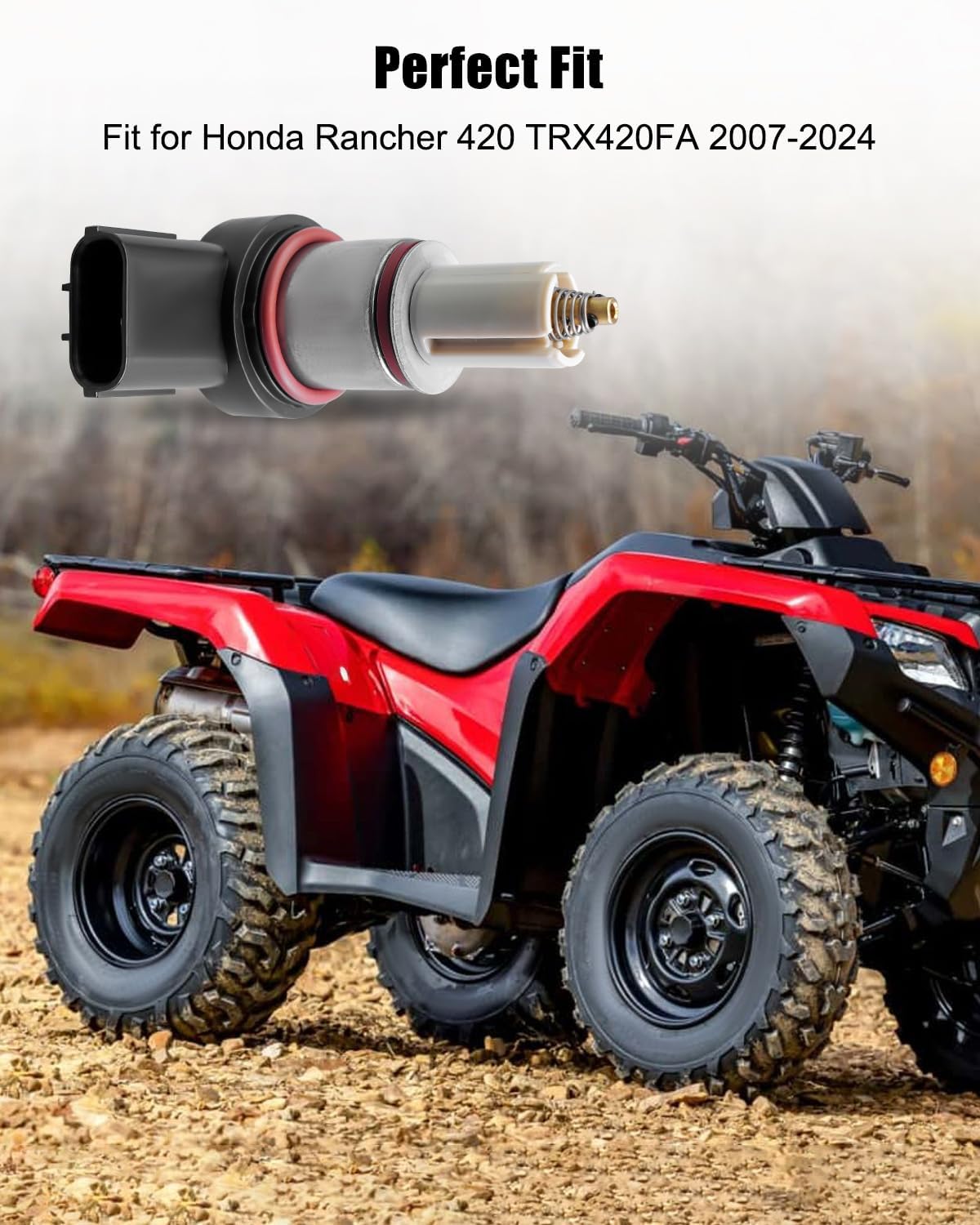 Idle Air Control Valve Fit for Honda Pioneer 500 520 700 Rancher 420 Rubicon Foreman 500 Rubicon 520 680 TRX700XX MUV700 2007-2024 Replace 16430-HP6-A01 16430-HN8-A61