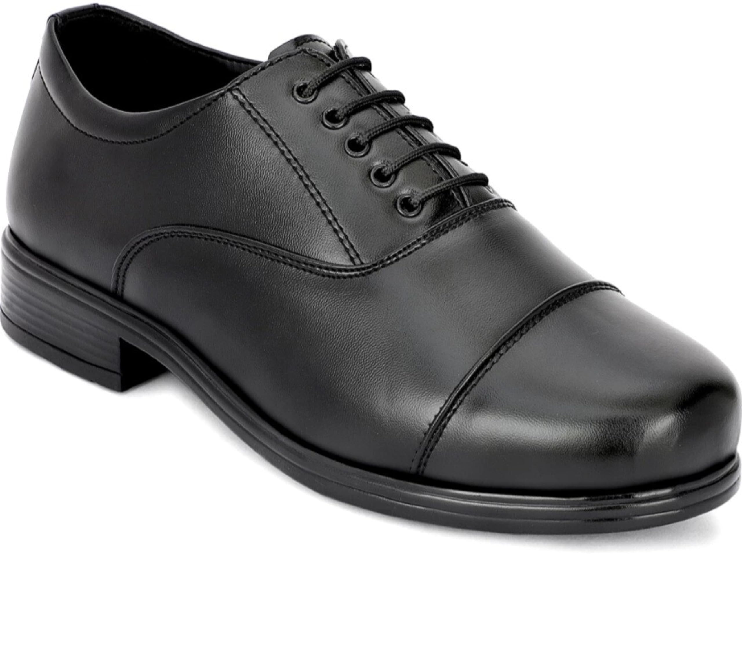 Lightweight Faux Leather and Oxford Police Shoes Oxford for Men-image-42