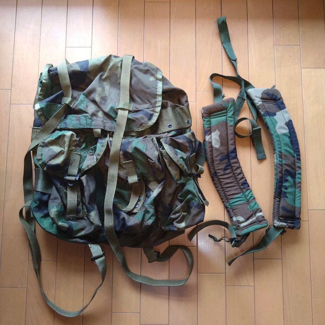アメリカ軍ALICEパックフレーム/ショルダーパット/ウエストパット実物放出良品 米軍 アリスパック用 フレーム+ウエストパッド+ショルダーストラップ