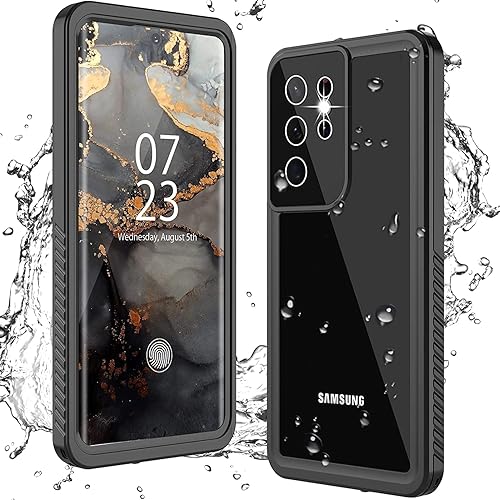 ANTSHARE Funda para Samsung Galaxy S21 Ultra a prueba de golpes impermeable con protector de pantalla integrado 360 de cuerpo completo, resistente a