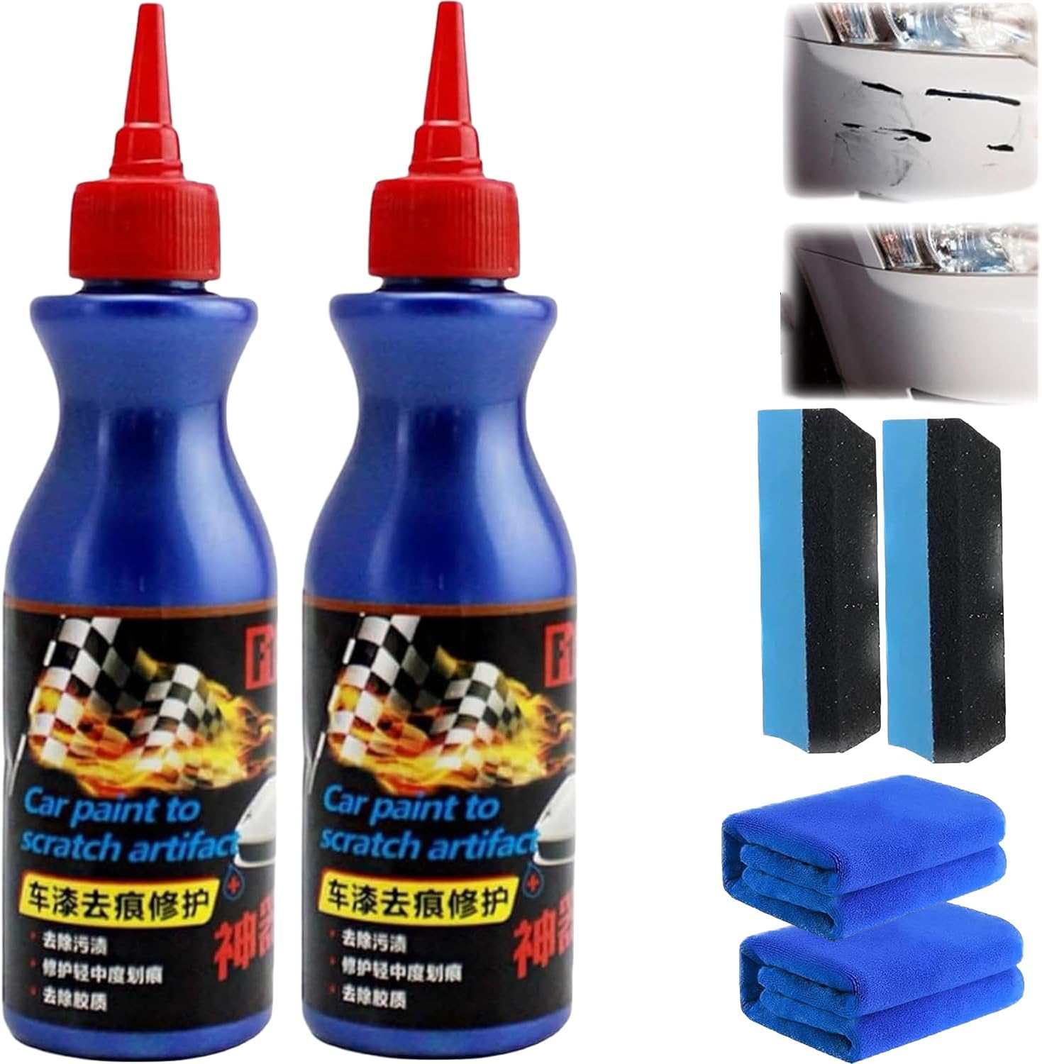 PROMAX Scratch Repair Wax For Car, EasyFix Scratch Repair Wax For Car, Professional Car Paint Scratch Repair Agent, Car Wax Scratch Remover, Nano Paint Spray Car Scratch Repair (2)