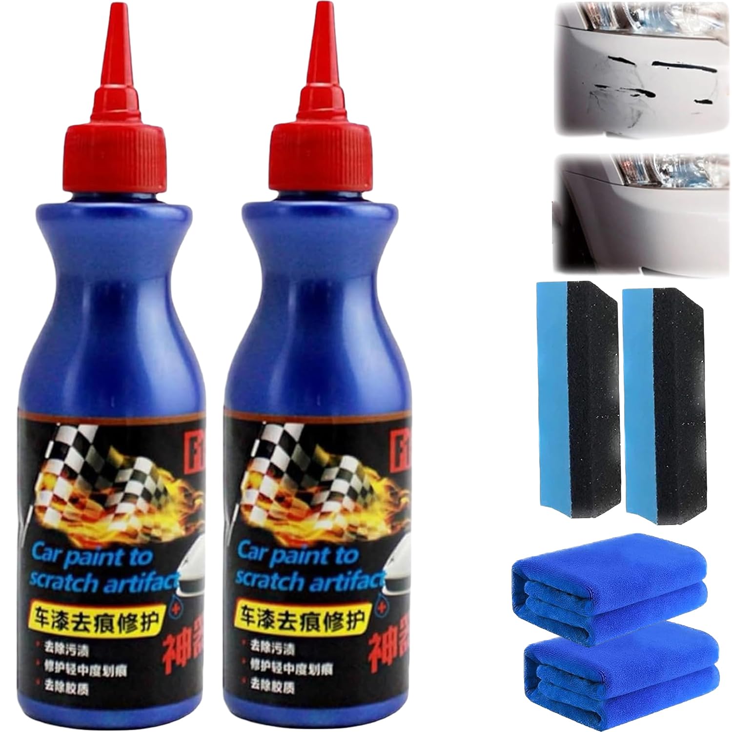 PROMAX Scratch Repair Wax For Car, EasyFix Scratch Repair Wax For Car, Professional Car Paint Scratch Repair Agent, Car Wax Scratch Remover, Nano Paint Spray Car Scratch Repair (2)