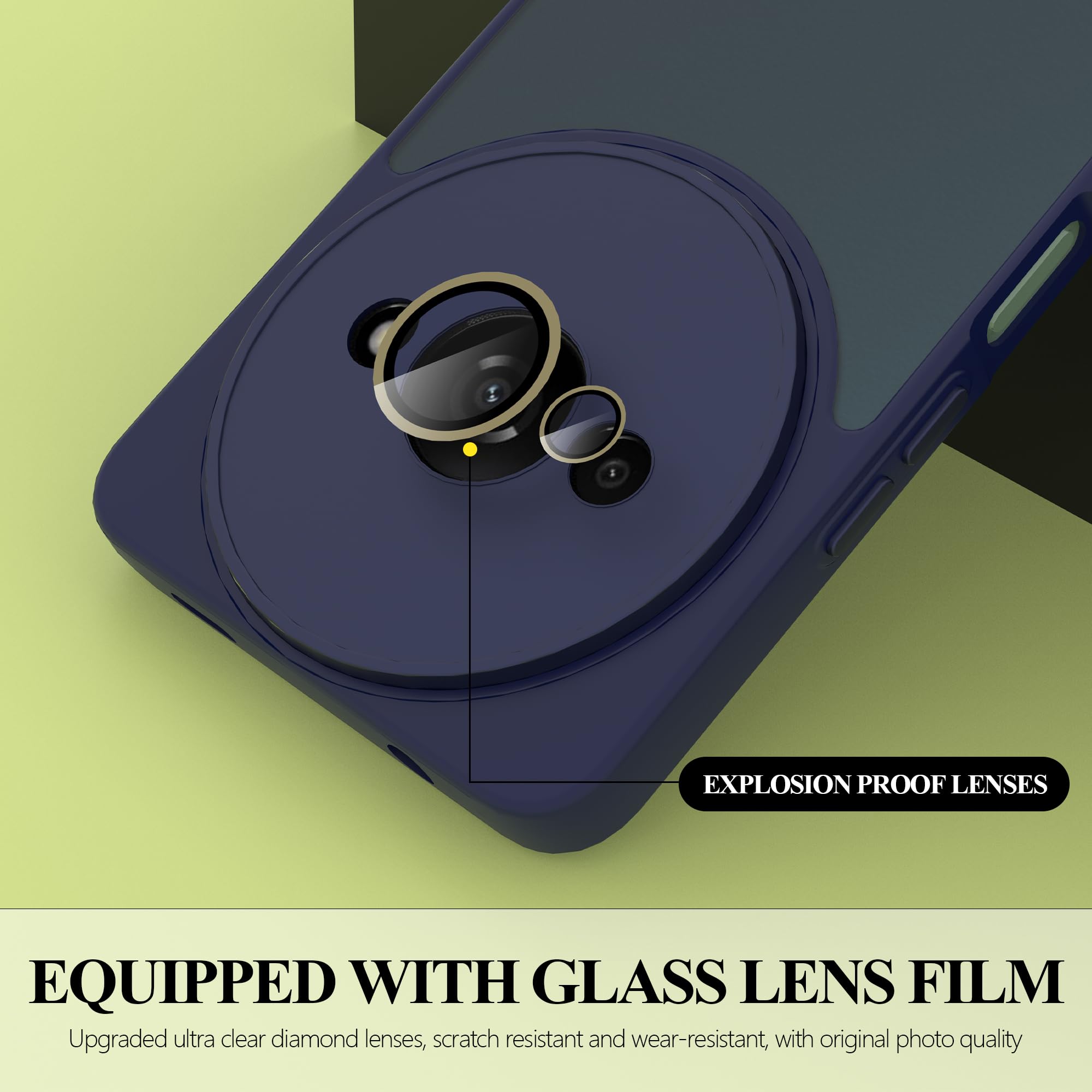 iVoler Cover per Xiaomi Redmi A3 / Redmi A3X, Custodia Antiurto Trasparente per Assorbimento Degli Urti con Paraurti in TPU Morbido, Sottile Morbida in Silicone TPU Protettiva Case