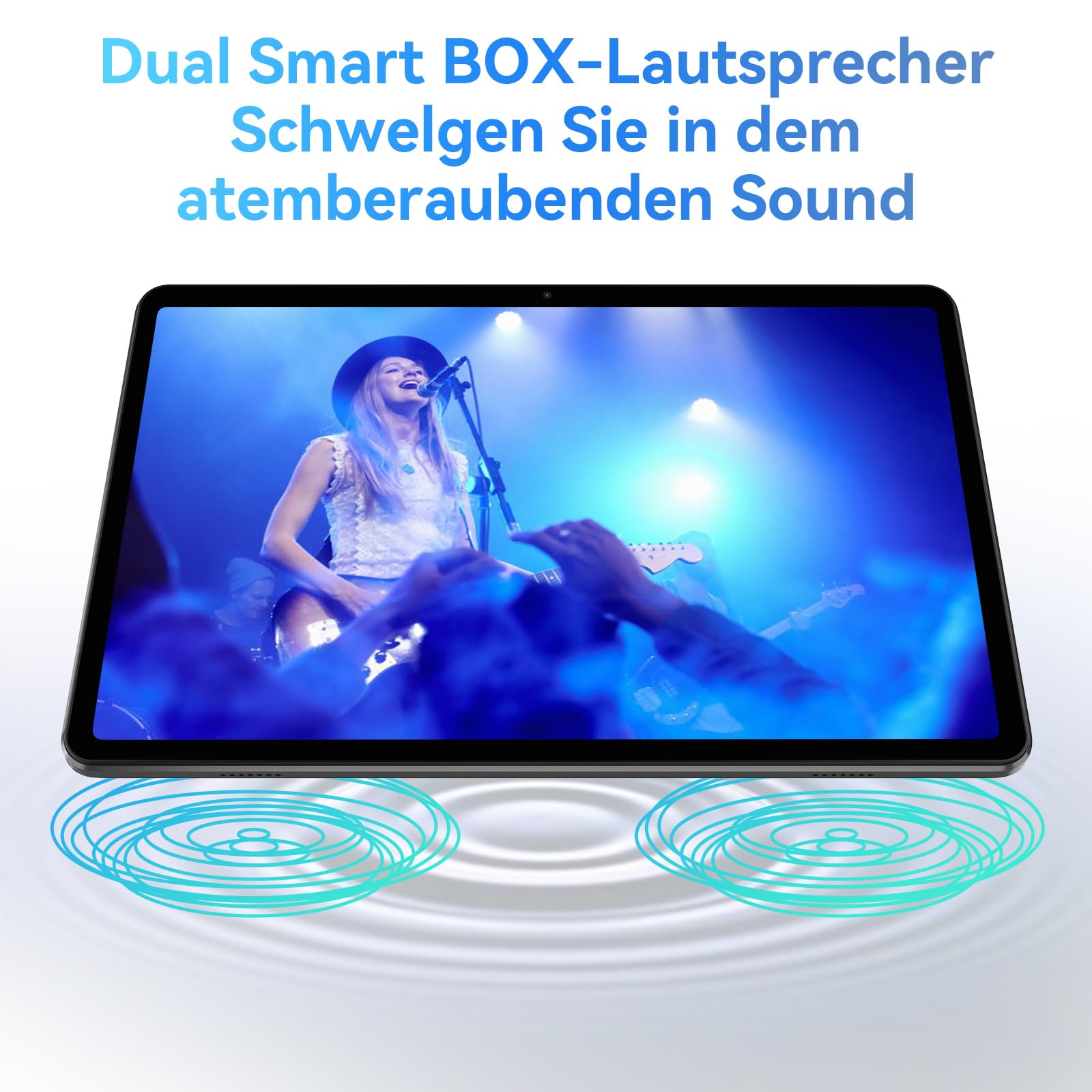 WiFi 6 Blackview Tablet Android 13, Tab 70 Tablet 10,1 inch 8 64 GB (2 TB TF), 6580mAh/Bluetooth 5.0/1280 x 800 HD IPS/Google GMS/Widevine L1/OTG/3 Camera's/Ouderlijk Toezicht/2 Jaar Garantie