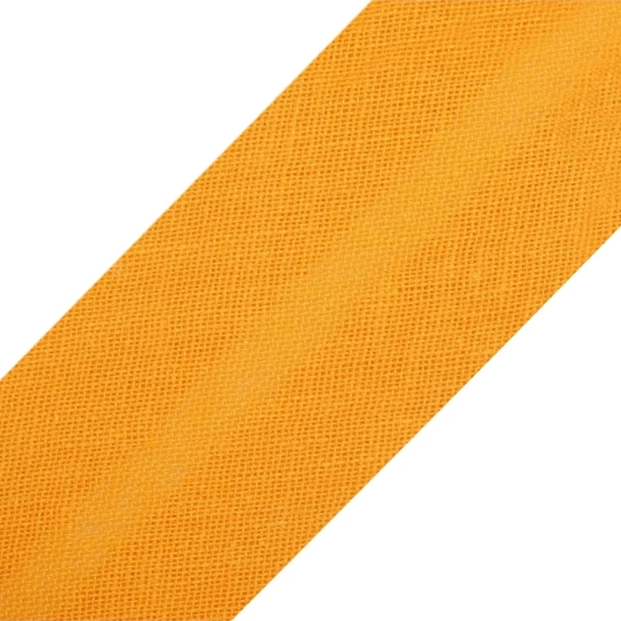 Biais de couture en coton orange citrouille 20 mm x 25 m pour création et décoration