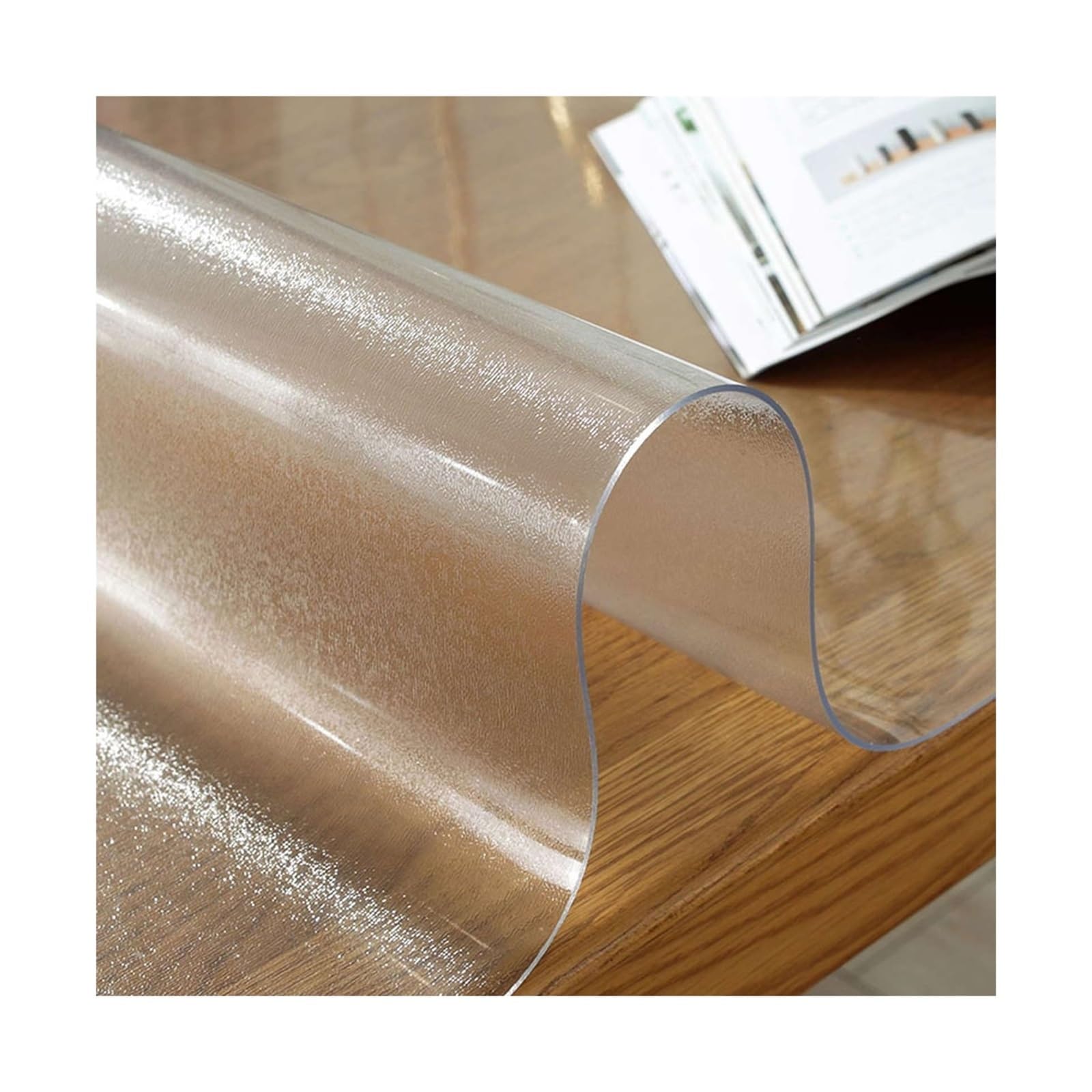 Nappe de protection transparente en PVC pour table basse et repas de famille