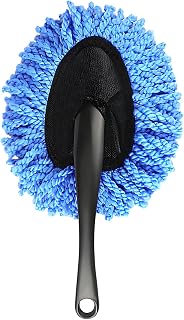 Car Dash Duster Brush, Super Soft Microfiber Auto Cleaning Brush Dusting Tool, Multi-Functional Scratch Free Duster for Vehicle Home Kitchen Cleaning, Car Accessories (Blue)