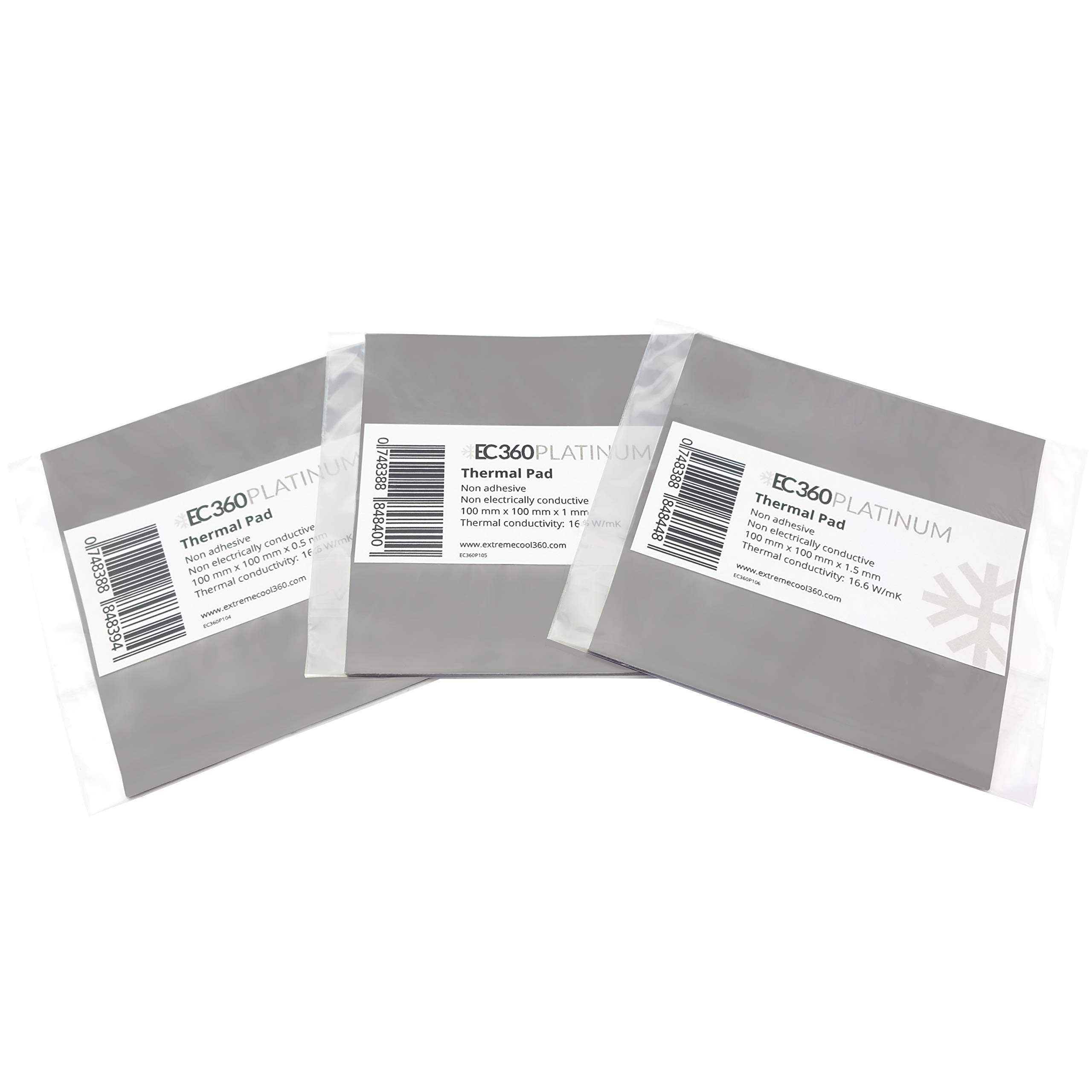 Platinum 16,6W/mK almohadilla térmica (100 x 100 x 3,0 mm)