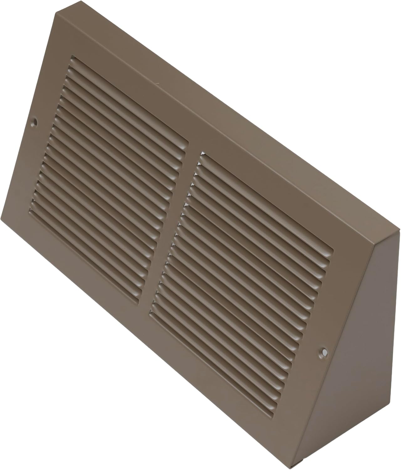 Fits 30x6 Duct Opening | Steel Triangular Baseboard Return Air Grille by Handua | Efficient Air Flow | Air Register Vent Cover Grill | 3-13/16" Depth | Brown | Outer Dimensions: 31-3/4" x 6-5/8"