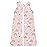 TotAha Toddler Sleep Sack 2T-3T-4T for Girl, 0.5 TOG Summer Light Sleeping Sacks, Soft Wearable Blanket Baby Sleep Bag with 2-way Zipper,Pink Rainbow