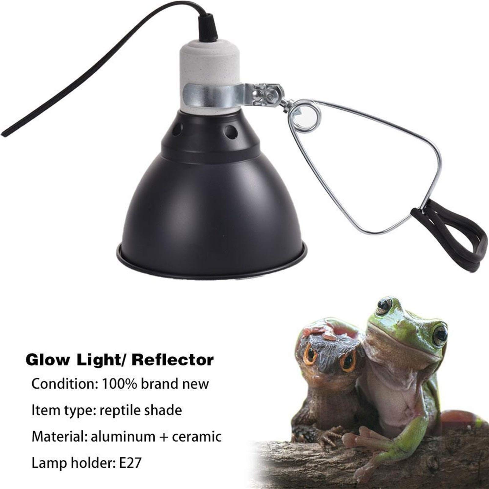 Riscaldatore per Animali Domestici UVB Riscaldamento Luce del Rettile Riscaldamento Lampada Stand Luce Pet portalampada Coperchio della Lampada emettitore Paralume