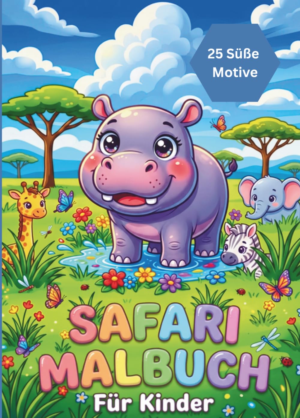 Safari Malbuch: für Kinder