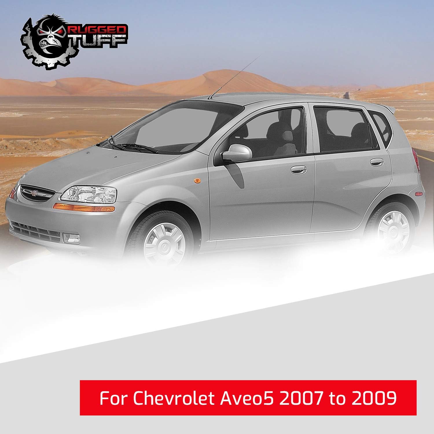 Passenger Side Mirror Glass Assembly With Plastic Backing Plate Compatible with 2004-2009 Chevy Aveo Sedan, 2006-2011 Aveo5, 2004-2009 Suzuki Swift Swift+, 2005-2008 Pontiac Wave, 2009 G3 Wave Wave5