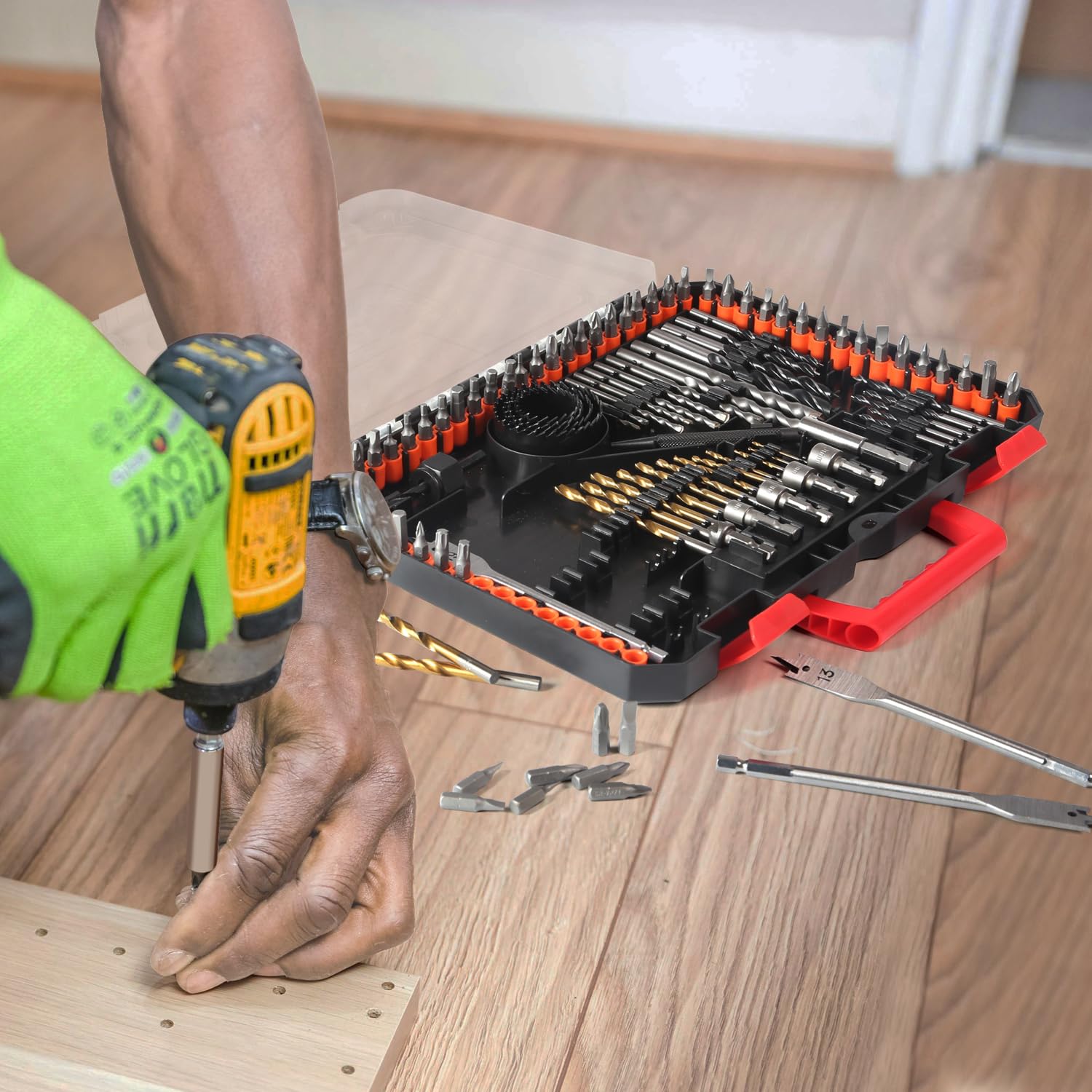 COMOWARE Drill Bit Set And Screwdriver Bit Set, Masonry Bit Set
