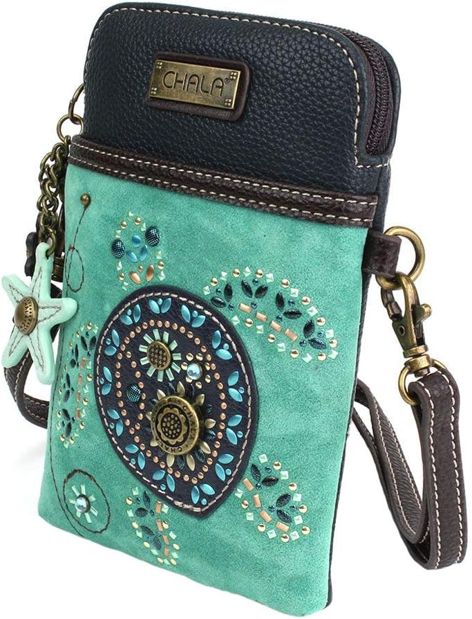 Chala Dazzled Sea Turtle Cellphone Crossbody Handbag - Turtle Lovers