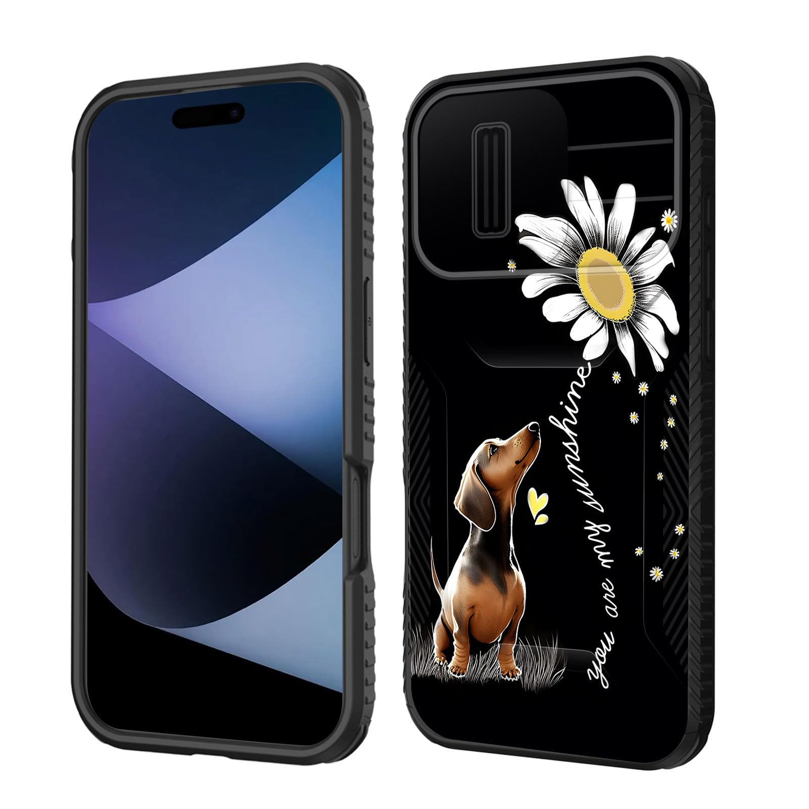 wiaekosef for iPhone 16 Pro Max Case Built in Slide Camera Lens Cover,Heavy Duty Shockproof Protection Dual Layer Case for iPhone 16 Pro Max 6.9''