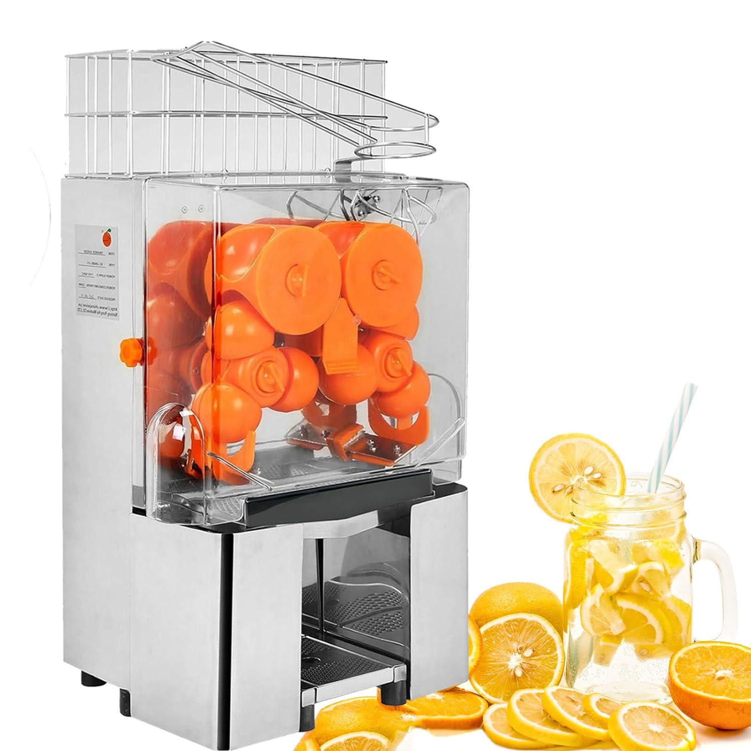 Commercial Orange Juicer Commercial Cold Press Juicer Heavt Duty Commercial Juicer Electric Orange Juice Machine with Pull-Out Filter