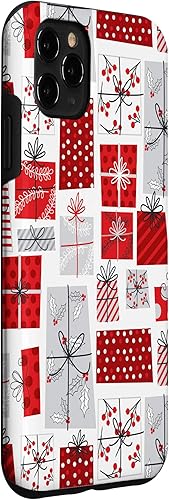 Miniatura 3 de iPhone 11 Pro Max - Funda para regalos de Navidad, color rojo, gris y blanco