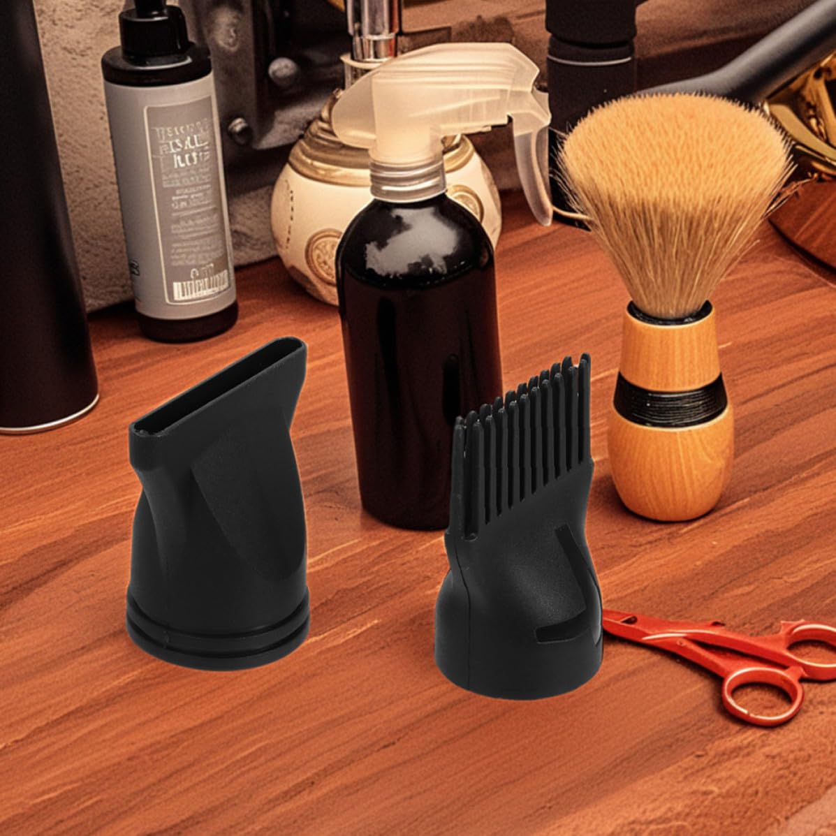 Hair Dryer Diffuser Nozzle Attachments Plastic with Portable Design and Even Heat Distribution 6pcs Black Universal for Travel and Home Use