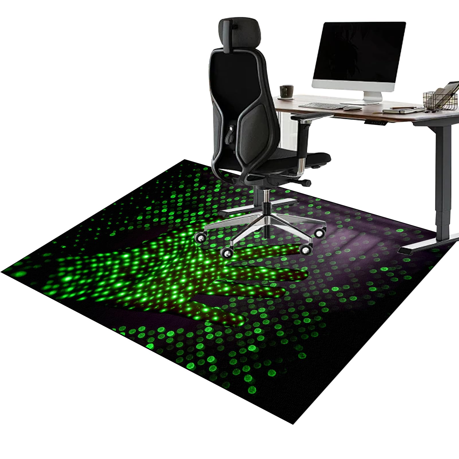 Chair Mat for Hard Floors 140 x 160 cm Computer Gaming Chair Mat for Carpet Desk Chair Mat for Laminate Floor Protectors for Rolling Chairs Floor Floor Mats Wood/Tile Protection Mat for Office & Home