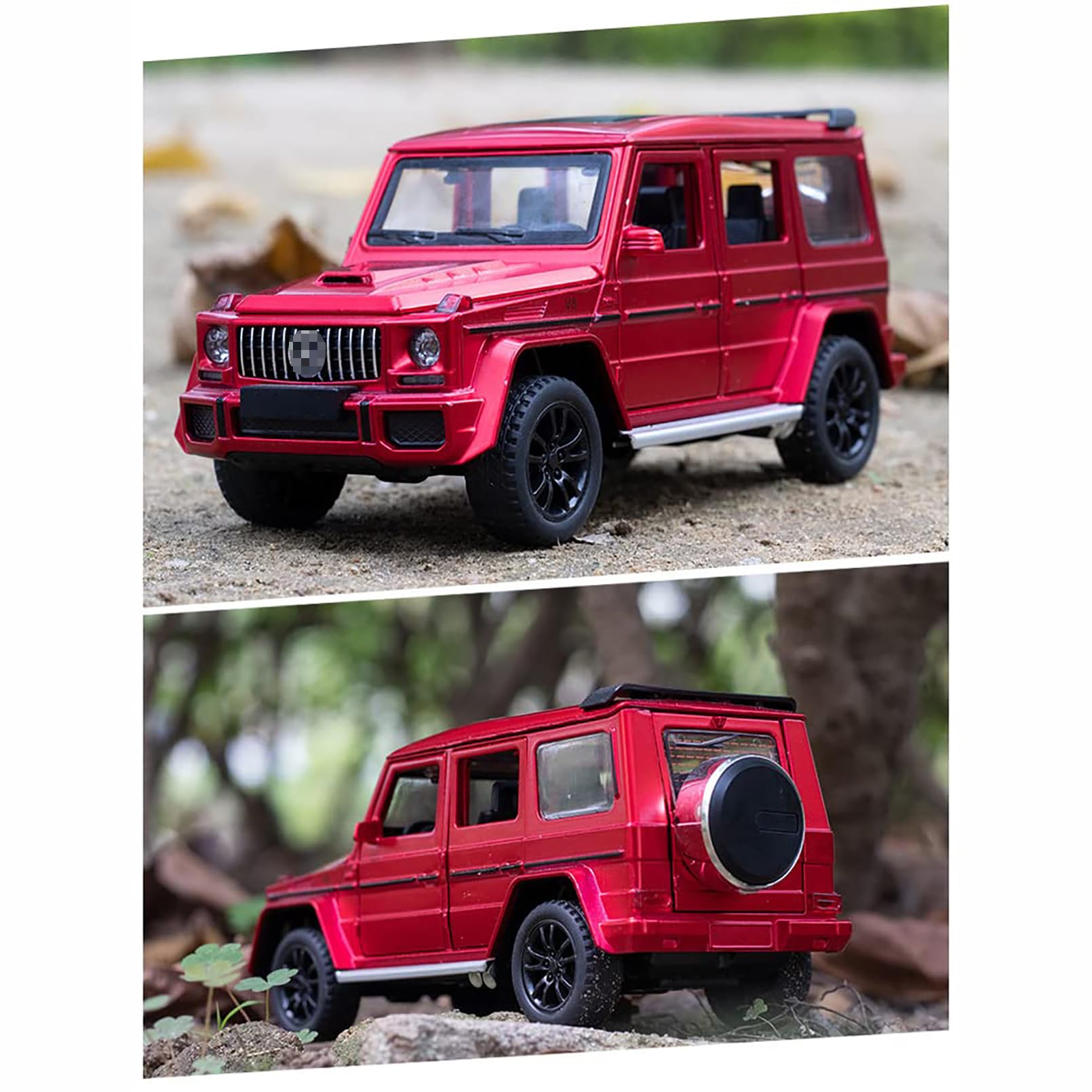 G63 AGM 1:32 Modellino Macchinina con Luce e Musica, Funzione Pull-Back, Pressofuso in Lega, Ideale per Bambini dai 3 anni e Collezionisti (Rosso)