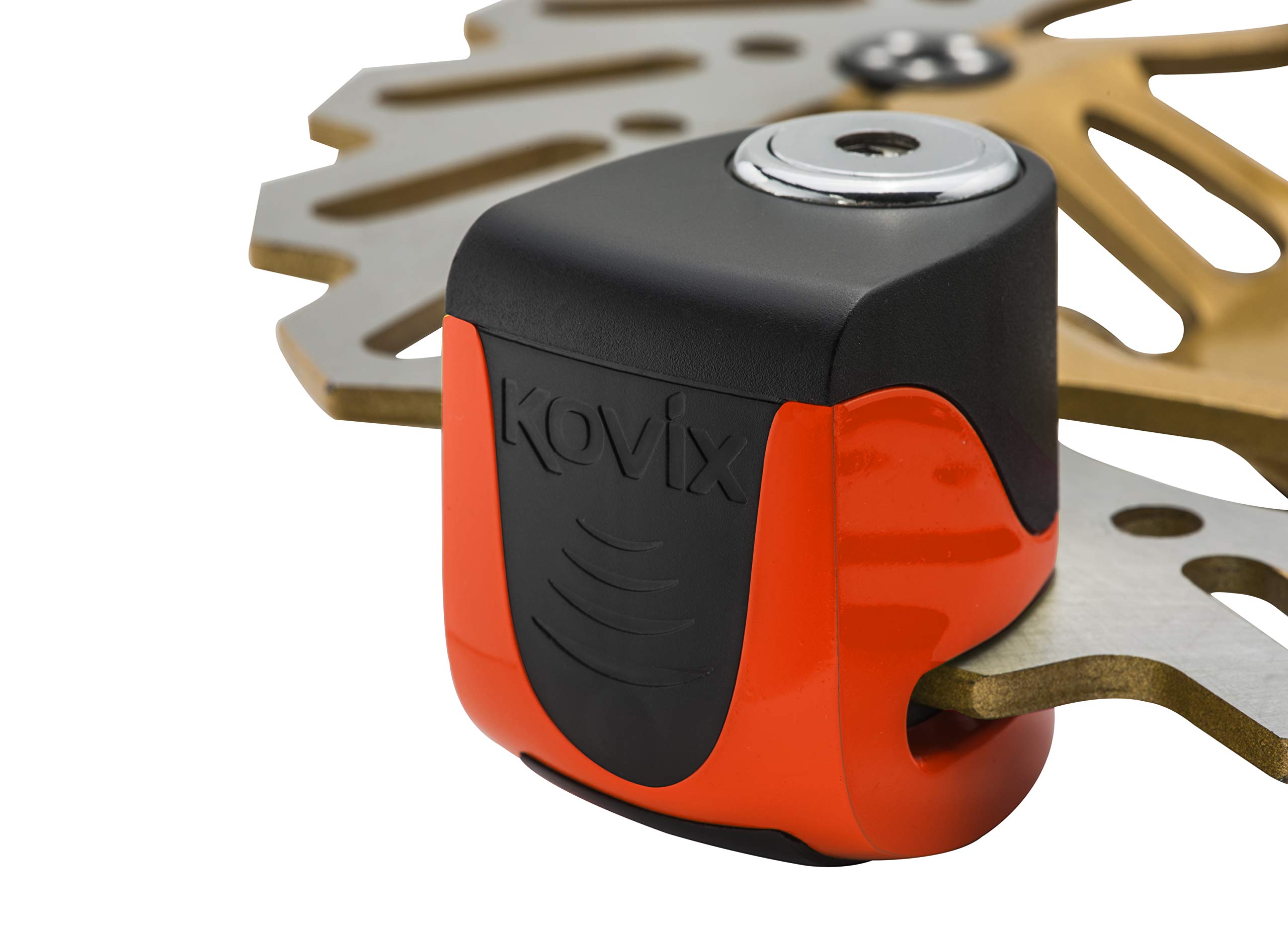 Kovix KS6 Ultra Portable Steel Disc Brake Lock 120dB Alarm 6mm Pin IP67 Easy Push-to-lock Waterproof