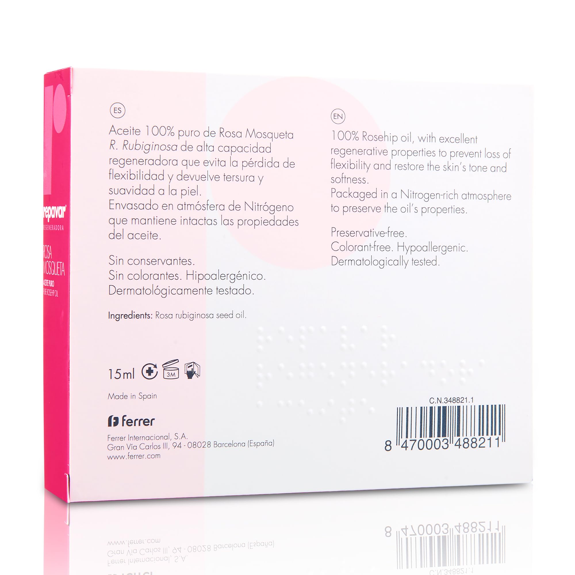 Repavar - Aceite 100% Puro Rosa Mosqueta Primera Presión en Frío, Alta capacidad Regeneradora para Cicatrices - Incluye Aplicador Roll On y Cuenta Gotas - 15 ml — view 14