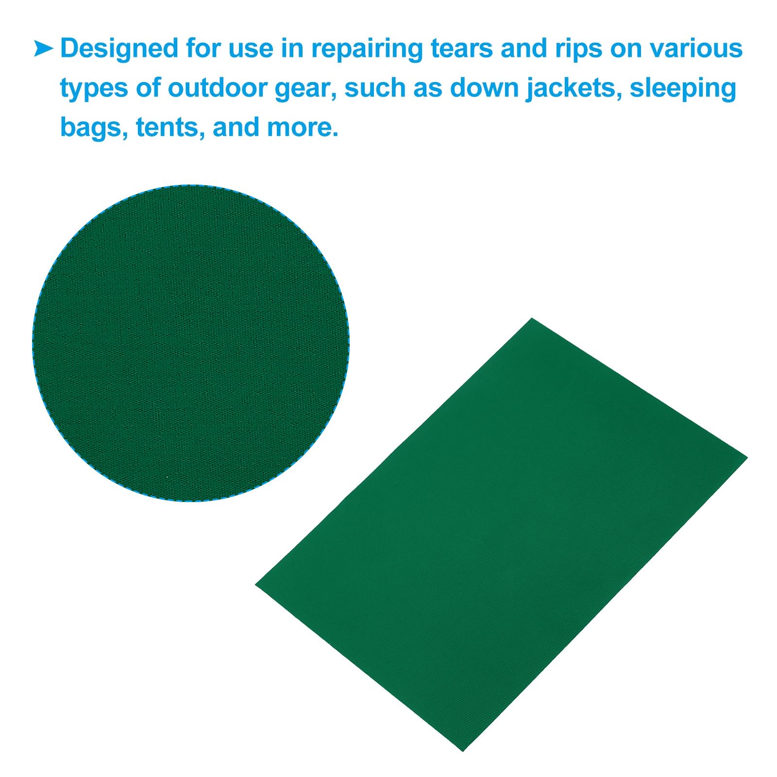 LICQIC 6 Patchs De Réparation En Nylon Autocollants – Imperméables, Pour Doudounes, Vestes, Tentes, Vêtements Outdoor