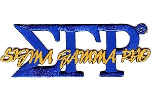 Sigma Gamma Rho Sorority Official Licensed Greek Iron-On Embroidered Patch [Royal Blue - 4&quot;]