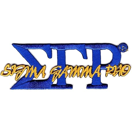 Sigma Gamma Rho Sorority Official Licensed Greek Iron-On Embroidered Patch [Royal Blue - 4&quot;]