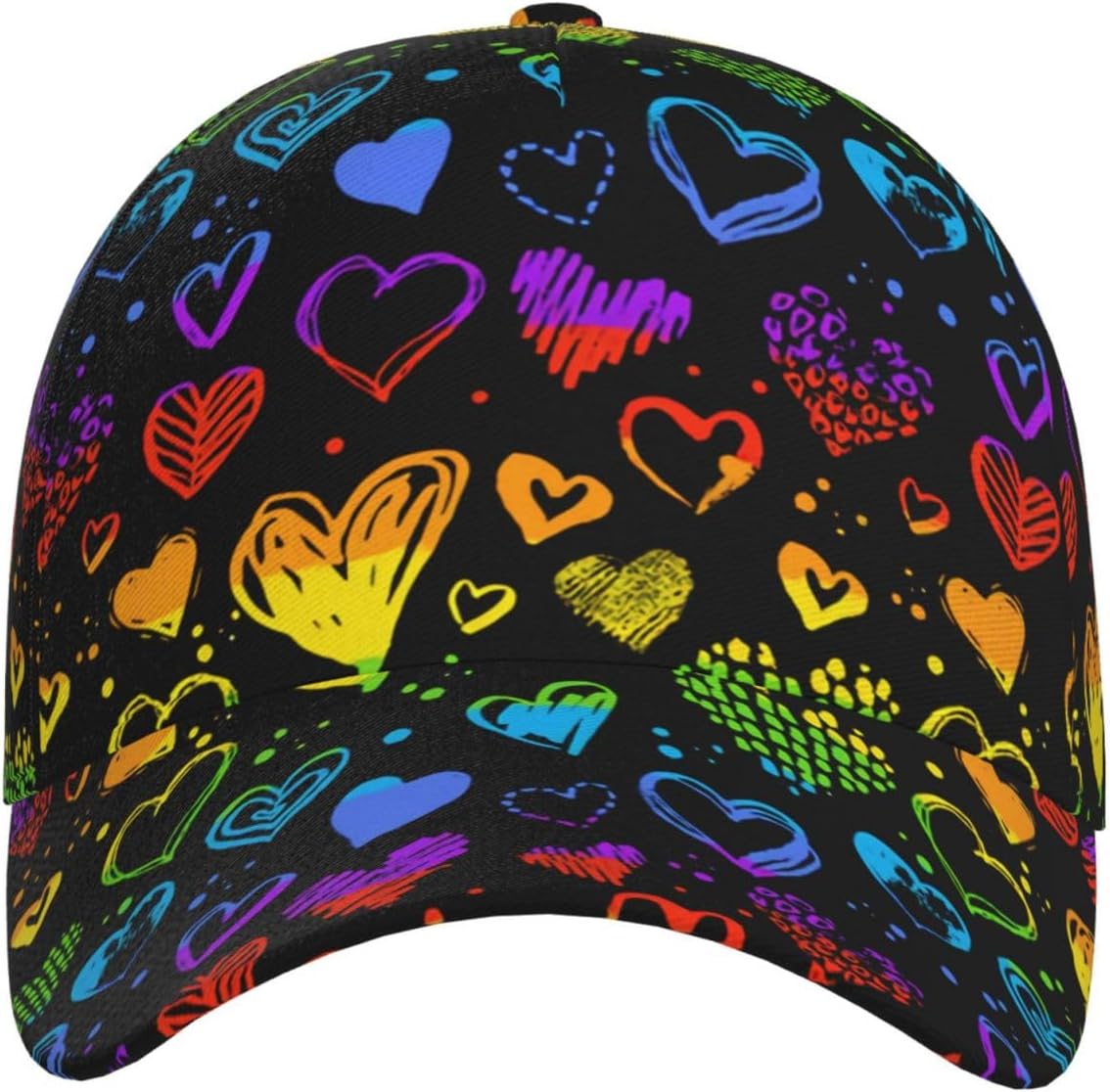 LGBT Gay Pride Rainbow Hat Men Women Baseball Cap Adjustable LGBT Trucker Hat Unisex Style Headwear Hats - Image 2