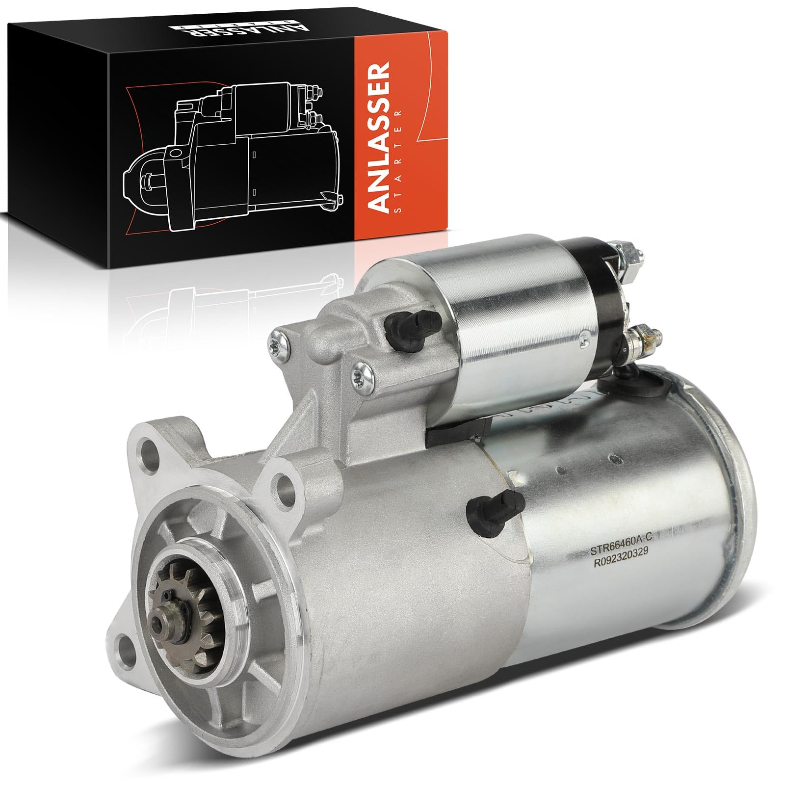 Frankberg Motor de arranque 14 kW 12 V 12 dientes 112608 | Compatible con: M.u.s.t.a.n.g descapotable, M.u.s.t.a.n.g Coupé