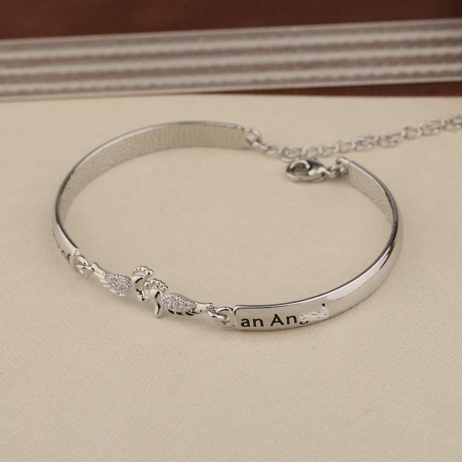 Gzrlyf Angel Bracelet Miscarriage Jewelry Infant Loss Gifts Memorial Gifts for Loss of Loved One - Image 3