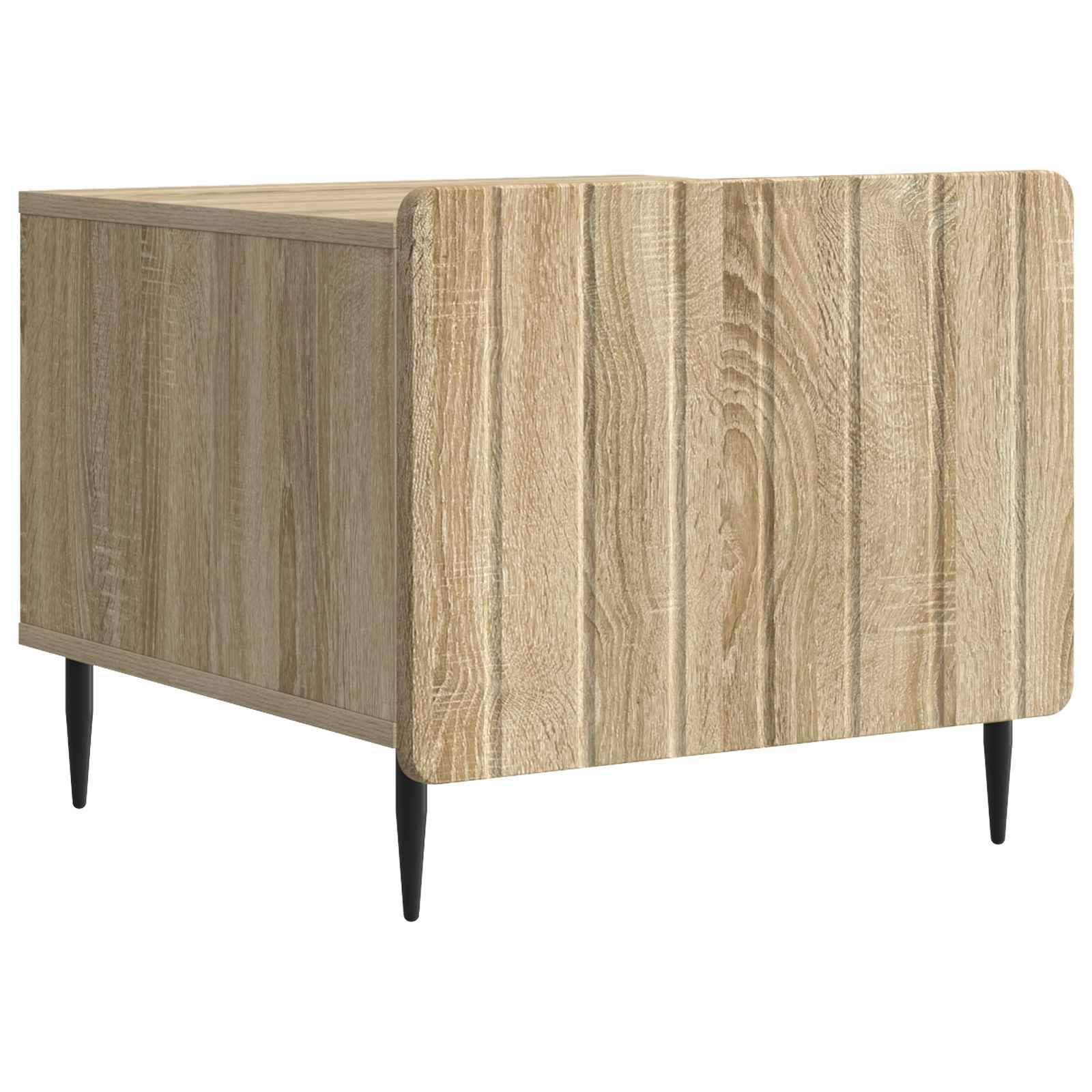 Table basse en chêne Sonoma 49x50cm avec tiroir de rangement pour salon