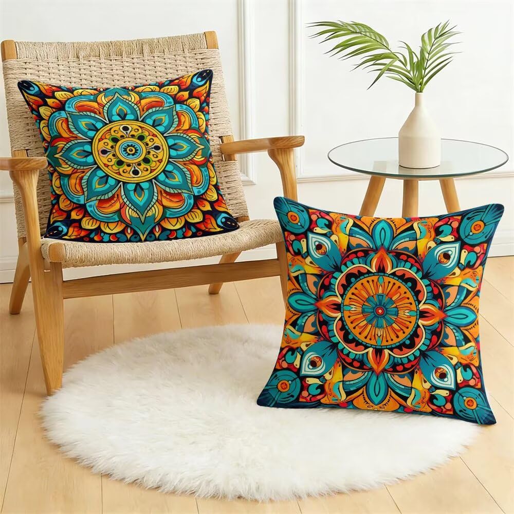 Aksamitna poszewka na poduszkę 65 x 65 cm, 2 sztuki w zestawie, dekoracyjna poszewka na poduszkę w stylu vintage, poduszka na sofę, na sofę, łóżko (IU27)