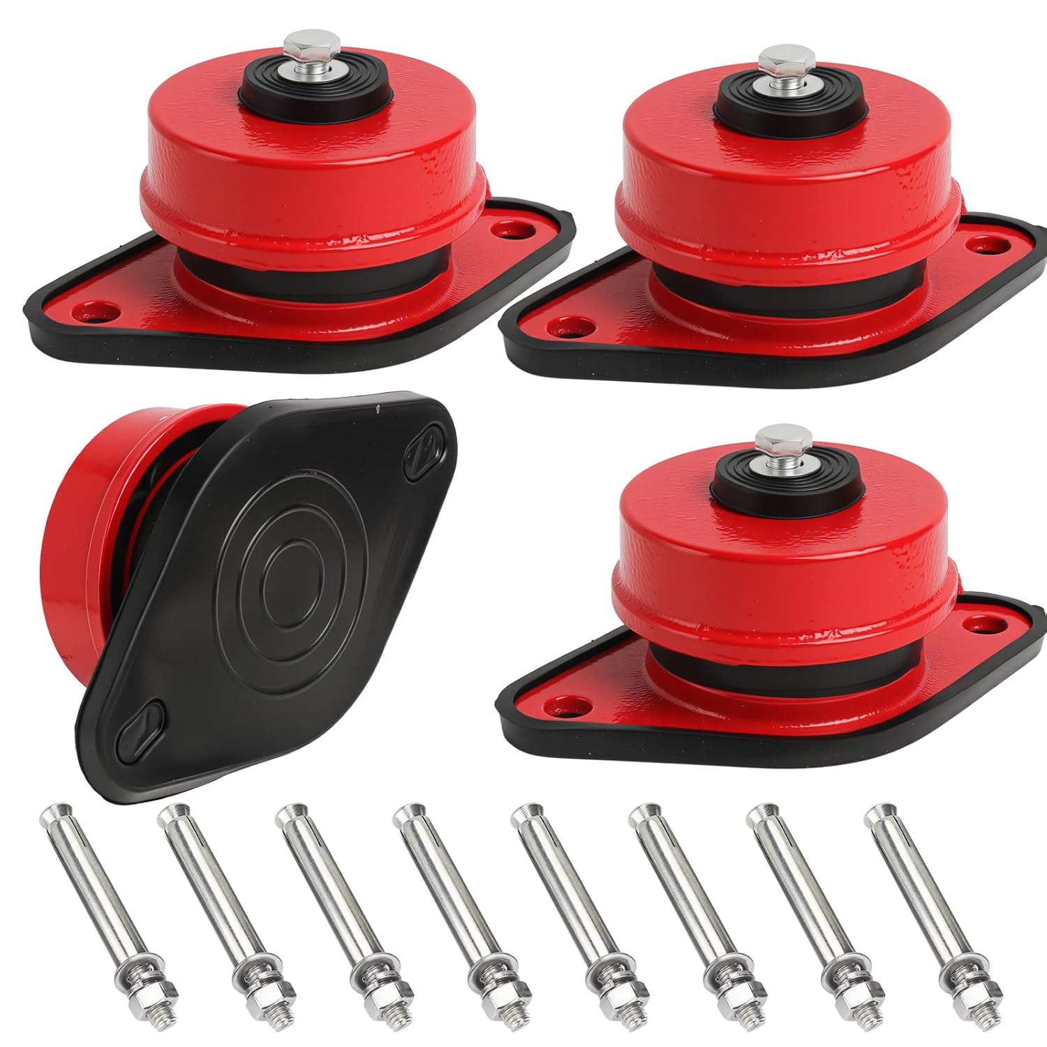 ZD-3 Heavy Spring Vibration Isolators, Easy Install for Air Conditioners Fans Cooling Towers Water Pumps, Reduce Noise & Shock