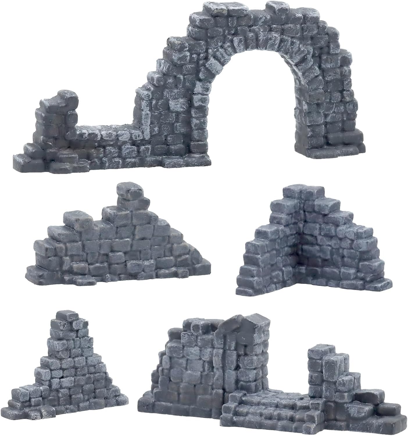 Mua EnderToys Ruined Stone Walls Set A, Terrain Scenery For Tabletop 28mm Miniatures Wargame 3d Printed And Paintable B07b1n95v5