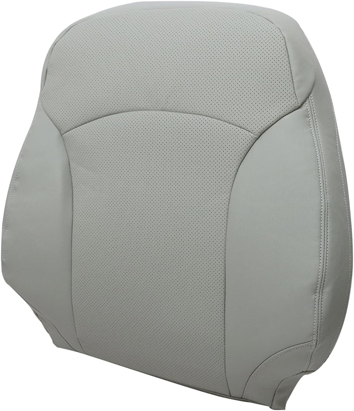 SecosAutoparts Gray Front Driver & Passenger Side Bottom & Top Lean Back Perforated Leather Replacement Seat Covers Compatible with Lexus IS250 IS350 2006 2007 2008 2009 2010 2011 2012 2013