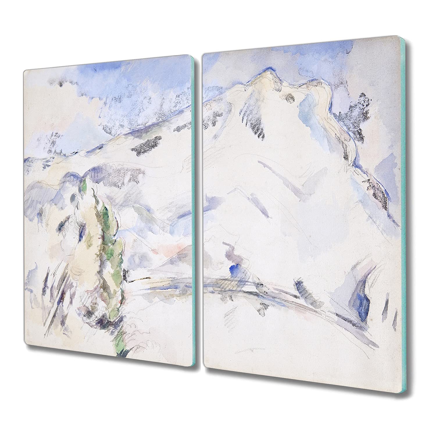 Planche à découper en verre trempé anti-rayures 2x30x52cm pour protéger vos plaques